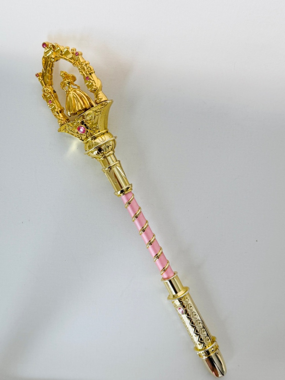 Vintage Disney Store Aurora Sleeping Beauty Light-Up Wand - Rare Gold/Pink